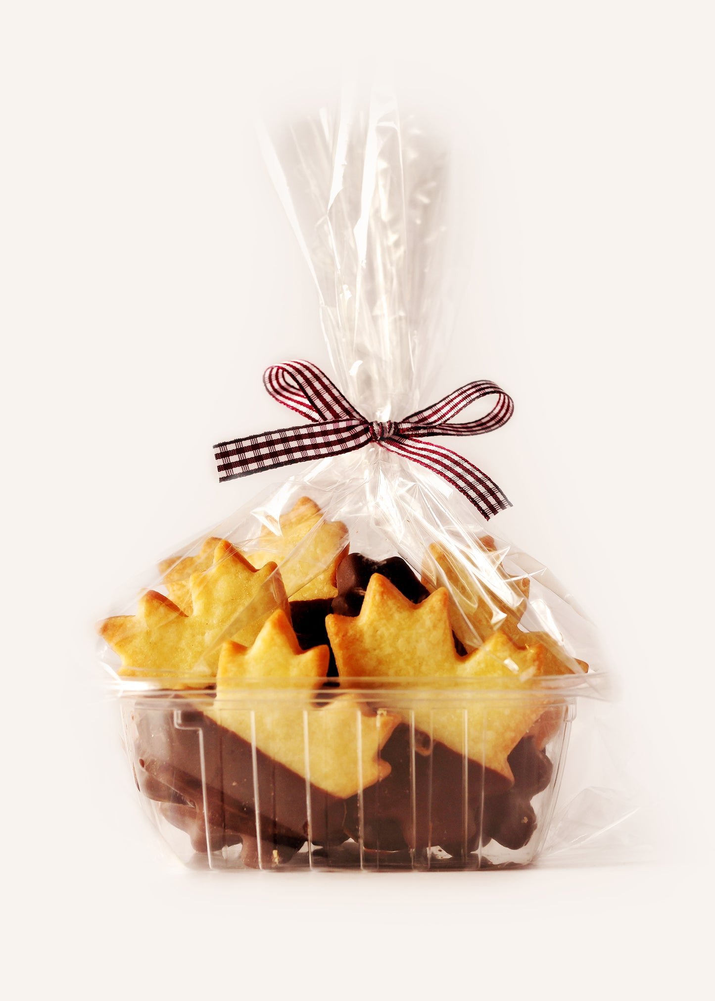 Half Dipped Shortbread Leaves