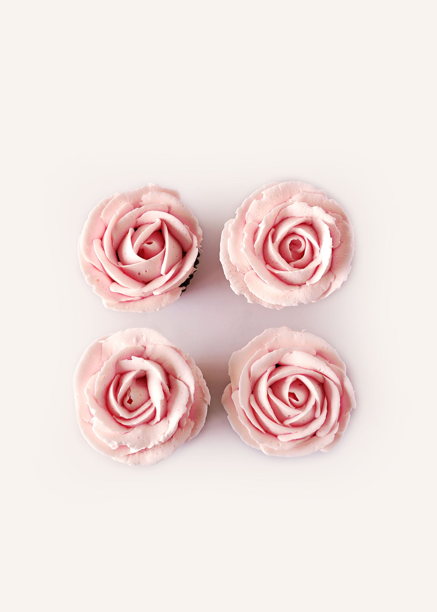 Pink Rose Cupcakes