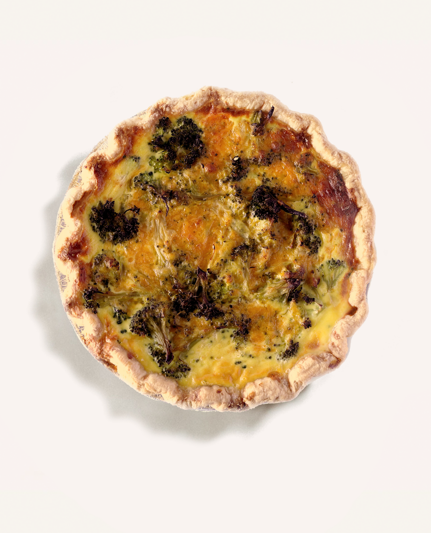 Broccoli and Cheddar Quiche