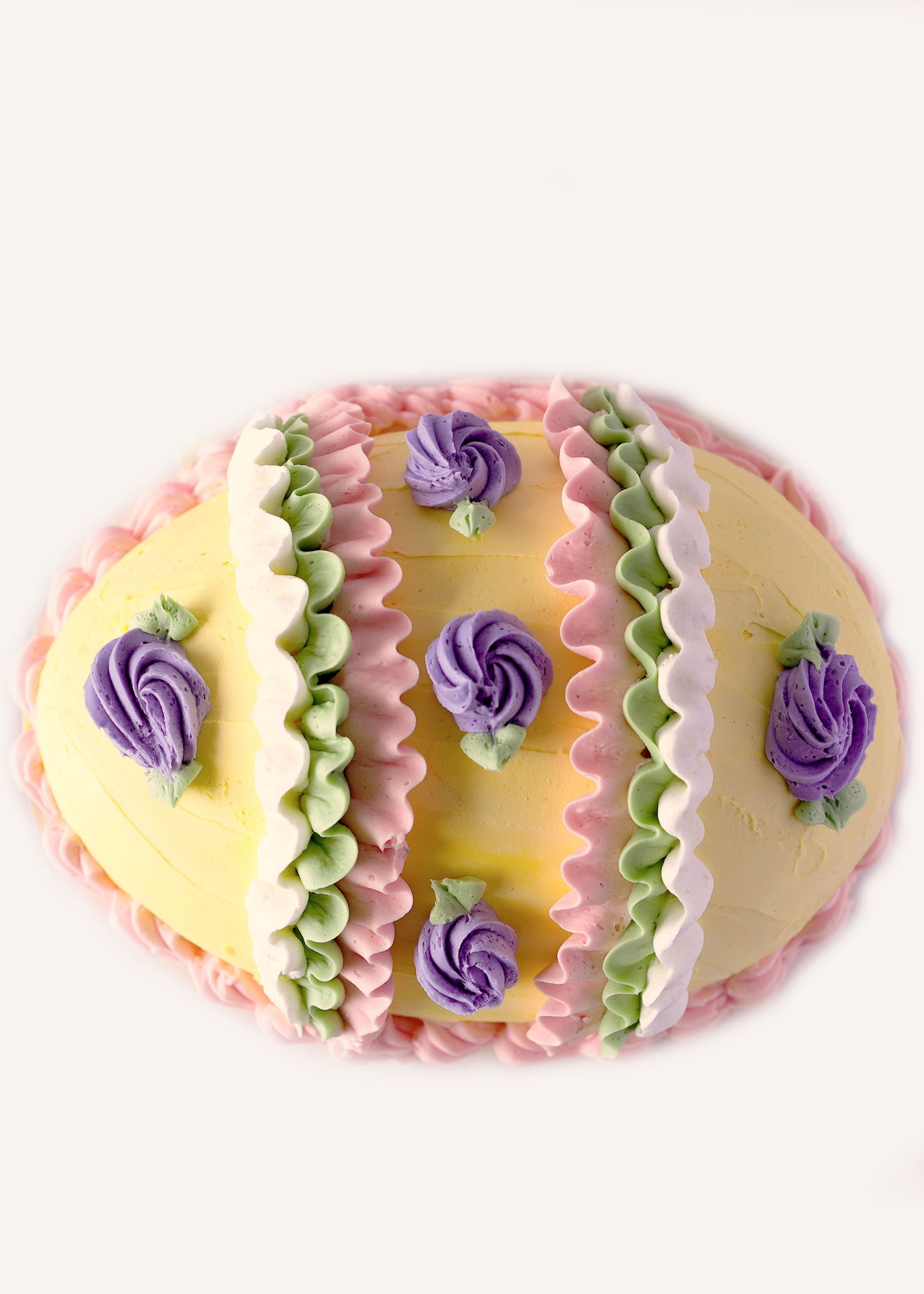 Egg Cake- Yellow with Buttercream Icing