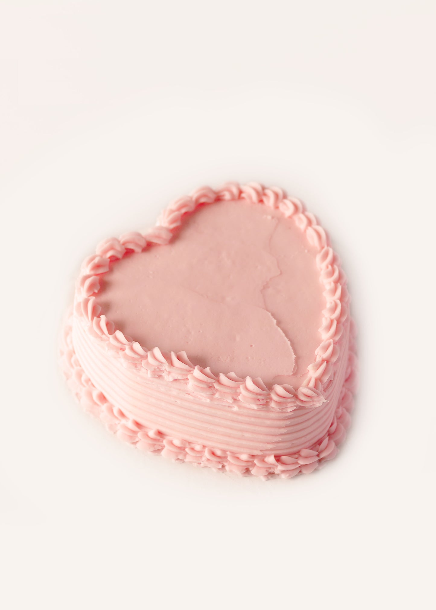 Heart Cake - Yellow with Buttercream Icing