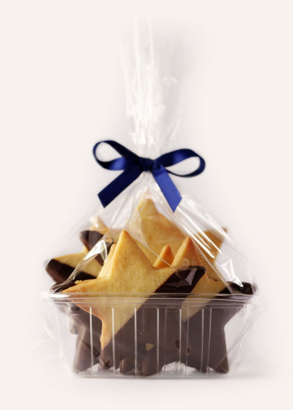 Half Dipped Shortbread Stars