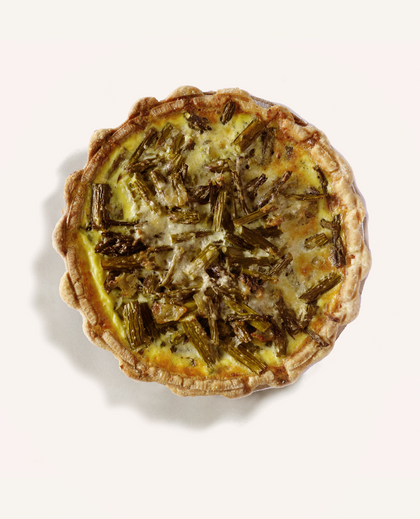 Asparagus and Parmesan Quiche